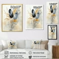 thumbnail image 4 of Designart "Feathers Sumi Asian Painting II" Asian Floater Framed Canvas Wall Art, 4 of 7
