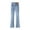 Blue, variant on Women'S Straight Leg Slit Stretch High Rise Flared Trousers Solid Color Button Pocket Trousers Jean Pants for Women High Waist Pants Size 12 Mod Mom Long Stilt Pants Cargo Jean Pants for Women Jean