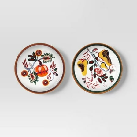 7" 2pk Stoneware Layering Plates -