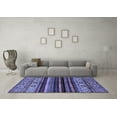 thumbnail image 3 of Ahgly Company Indoor Rectangle Abstract Blue Modern Area Rugs, 3' x 5', 3 of 4