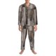 thumbnail image 3 of Balery Wooden Texture Pijama para Hombre de Dos Piezas con Manga Larga, Conjunto de Dormir y Descanso Suave con Bolsillos-Small, 3 of 7