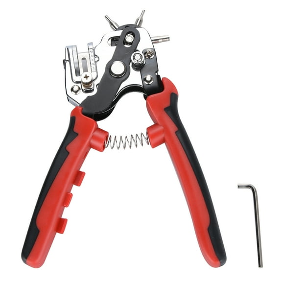 6 Multi-Hole Sizes Belt Hole Puncher Leather Single Hole Punch Tool TAPDRA Spare Part