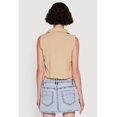 thumbnail image 5 of Womens Trendy Button Front Cropped Blazer Vest, 5 of 5