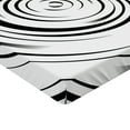 thumbnail image 2 of Ambesonne Abstract Art Fitted Sheet, Hypnotic Lines, Twin Size, Black White, 2 of 3