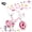 Pink, variant on KEANO Voyager 10 Inch Kids Bike for Boys and Girls Ages 1-3 Years, Toddler Bike with Training Wheels & Basket, Detachable Parent Push Handle, Children Bicycle, Green