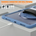 thumbnail image 2 of for iPad Pro 12.9 2022/2021/2020/2018 Rugged Case, 360 Rotating Hand Strap Stand/Pencil Holder/Adjustable Crossbody Strap, [2 In 1] Protective for iPad Pro 12.9 2022/2021/2020/2018, Gray, 2 of 15