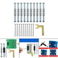 thumbnail image 4 of Yinanstore Kit de Vis Cassette en Fer de Haute Qualité 21 Pcs, Clé, Réglable, Fixateur Résistant à la Rouille pour Interrupteur Mural Boîte de Jonction - 86 Type Métal, 4 of 8