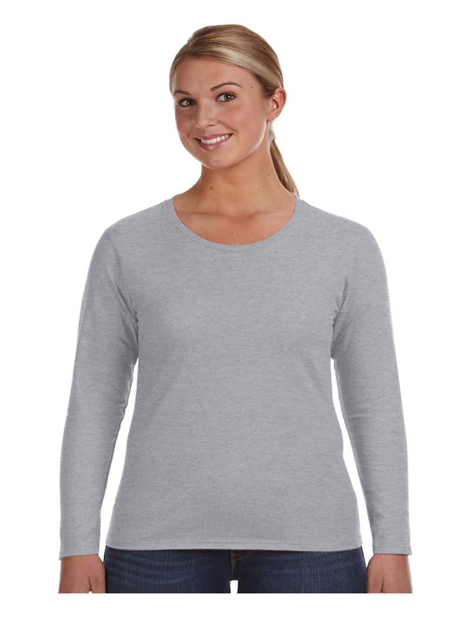 Anvil Women's Semi-Fitted Tearaway Label T-Shirt, Style 884L - Walmart.com