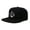 Black Flatbill, variant on Texas TEX Snapback Trucker Hat for Men and Women by International Tie (Grey Flatbill)