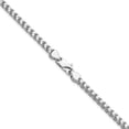 thumbnail image 2 of 14K Solid White Gold 3mm Franco Link Chain Necklace, 2 of 4