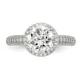 thumbnail image 4 of Sterling Silver Rhodium-plated CZ Pav‚ Ring, 4 of 6