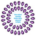 thumbnail image 4 of Unique Bargains Flat Back Acrylic Teardrop Gems, 12x7mm Teardrop Rhinestones Bead, Purple 100Pcs, 4 of 7