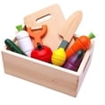 thumbnail image 2 of Children Wooden Kitchen Simulation Play House Toy Puzzle Magnetic Vegetables Fruit Cecilia Colorful Mini Toy Model Birthday Gift, 2 of 7