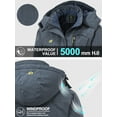 thumbnail image 4 of NEIKU Women's Skiing Snowboarding Jackets Fleece Hood Mountain Snow Coat Dargray XL, 4 of 7