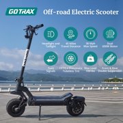 GOTRAX Odyssey Adult Electric Scooter with 11 pneumatic tires, 38 mph & 45 mile range, Dual 650W, 330lbs Max Load, Foldable, Black