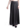 HDE Womens High Waisted Foldover Long Maxi Skirt Fall Collection (Dark Gray, X-Large)