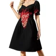 thumbnail image 1 of Vestido de fiesta de manga corta Hungry Heart para mujer, elegante vestido de lujo de verano, 1 of 7