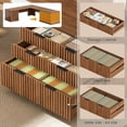 thumbnail image 4 of Fluted 78.7" L Shaped Computer Desk with 6 Drawers, Corner Office Desk, 4 of 9