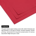 thumbnail image 4 of 50Pcs Leather Texture Paper Binding Covers, Binding Presentation Covers, 8.5x11.5 Inches, 8 Mil 58 Lb, Bright Red, 4 of 7