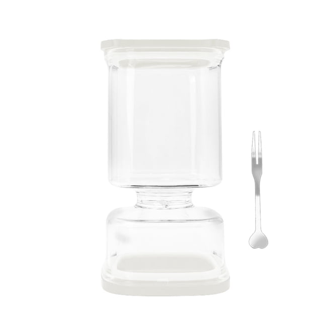 Aufmer Kimchi Storage Jar, Liquid Solid Separation Pickle Container, Airtight Seal Plastic Fermentation Jar for Kitchen
