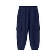 thumbnail image 4 of LckLvx Boys Cargo Pants Elastic Waist Jogger Pants with Multi Pockets School Daily Sweatpants, 4 of 7