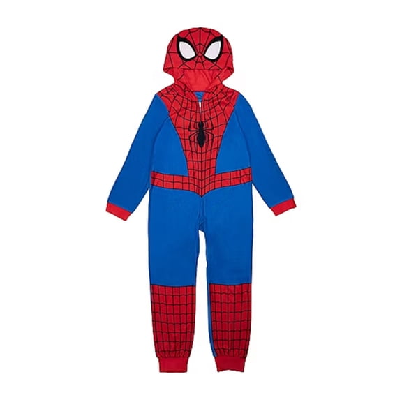 Disney Spider Man One Piece Union Suit Pajamas, Medium