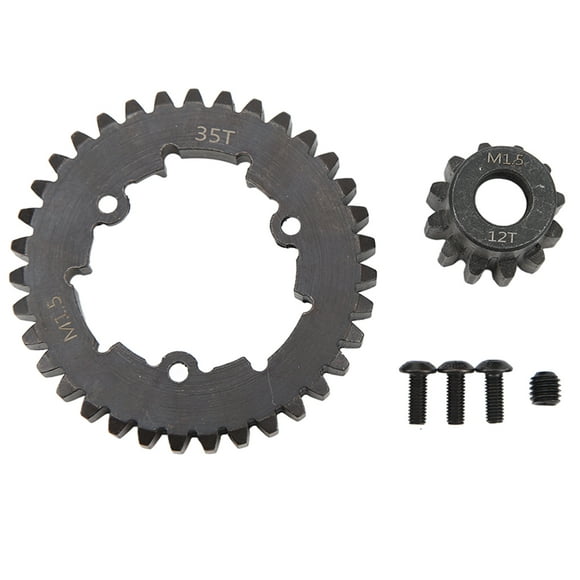 MAYUJIAA RC Car Gear Set Professional Steel 35T Spur Gear Motor Pinion Gear for TRAXXAS X Maxx 6S 1/5 RC Car 12T HW313-51643