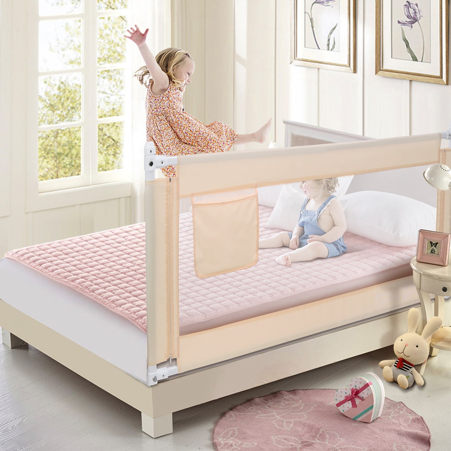 bed with bed rails queen size padded and netting medical bed with bed rails queen size padded and netting medical