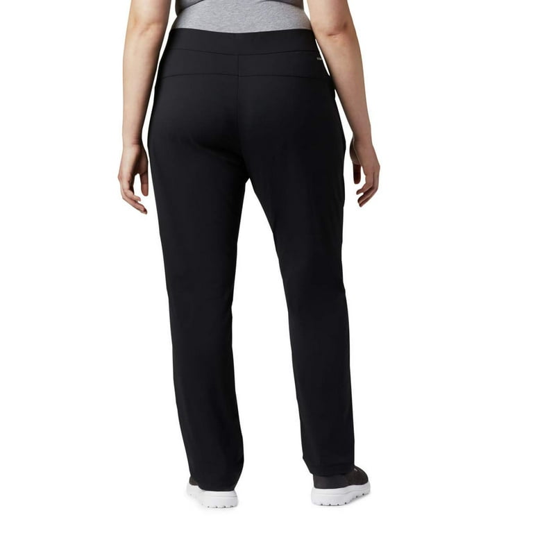 Columbia Women's Plus Size Anytime Casual Pull on Pant Black X