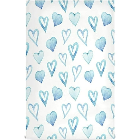 

Hyjoy 1 Pack Blue Love Kitchen Towels Soft Highly Absorbent Dish Towels Reusable Tea Towels Set 28 x 18 Inch