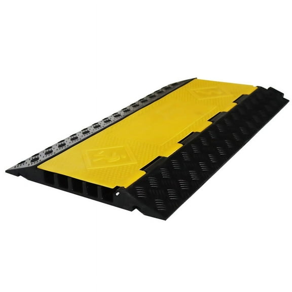Techtongda 5-Cable Rubber Electrical Wire Cover Protector 36" Long Cable Protector Vehicle Traffic Speed Bump