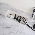 thumbnail image 6 of Uxcell Cable Management Box PP Cord Organizer Box w Tie to Hide Wires & Power Strips for Home Small White, 6 of 6