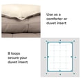 thumbnail image 3 of Couette Alternative en Duvet d'Oie Ultra-Douce Réversible Taupe Sable Très Grand Cal Très Grand, 3 of 5