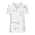 thumbnail image 4 of Tops For Women Summer Sexy Trendy Going Out Tops For Women Plus Size CollegeWhite Tshirts Shirts For Women VneckWomens Blouses Plus Size 4XT Shirts For Women Cotton Blend, 4 of 5