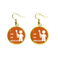 thumbnail image 1 of Posición musical de los músicos de guitarra Ear Dangle Golden Drop Earring Jewelry Mujer Unbranded M, 1 of 3