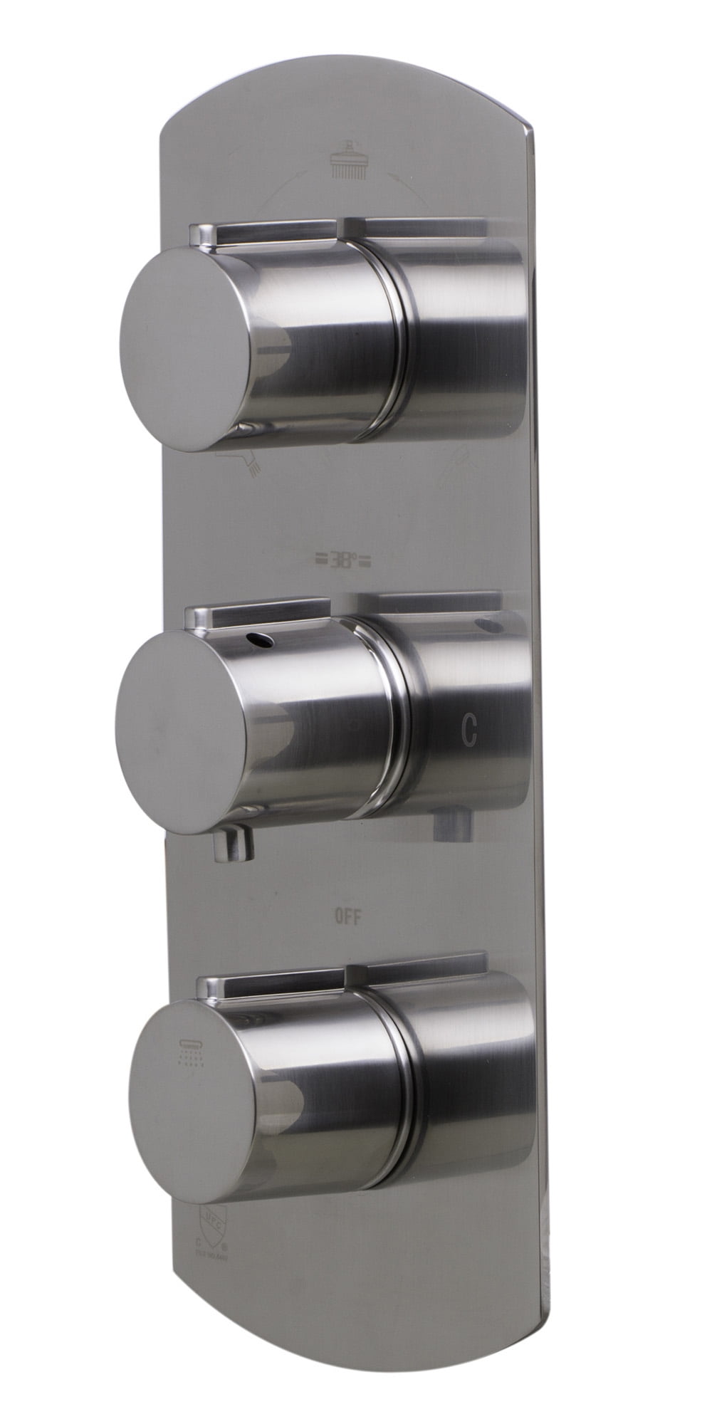 ALFI brand AB4001BN Brushed Nickel Concealed 3Way Thermostatic Valve