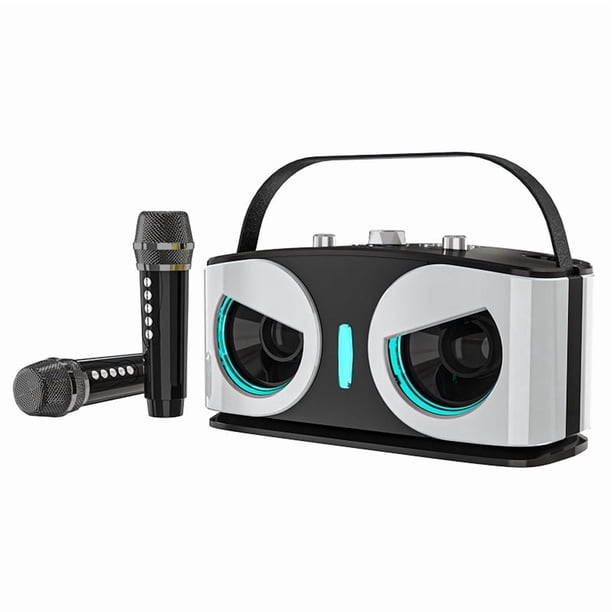 Altavoz Bluetooth SD306plus Owl, Potente, Portátil, con Micrófonos Duales, Sonido HIFI, Ideal para Karaoke y Fiestas Al Aire Libre. A