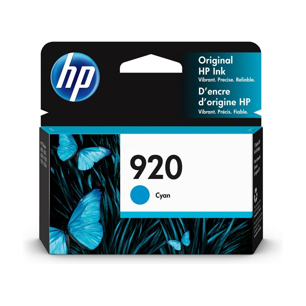 HP 920 Ink Cartridge, Cyan (CH634AN)