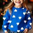 thumbnail image 2 of Manga larga vestido de línea para las mujeres imprimir casual suelto sudadera con capucha, forrado de lana cálido manga larga cuello redondo suéter para invierno otoño uso diario, 2 of 8