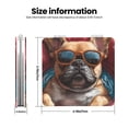 thumbnail image 3 of Salouo French Bulldog In Sunglasses Print Travel Makeup Mirror,Pocket Mirror Portable Hand Mirror 2 x 1x Magnification Folding Makeup Mirror for Handbag and Purses-Square, 3 of 9