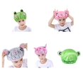 thumbnail image 4 of Minnieouse Gorro de ducha impermeable gorro de baño dibujos animados elástico doble capa gorro de ducha cubierta para adultos y niños Sombreros Verde Rana de dibujos animados, 4 of 6