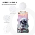 thumbnail image 3 of Sikiie Mist Sunflower Skull Basketball Jersey Reversible Men's Mesh Athletic Sports Shirts Training Practice S-4XL3X-Large, 3 of 6