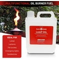 thumbnail image 6 of Gas One 2 Pack Liquid Paraffin Lamp Oil Fuel – 1 Gallon Clear Oil Lamp – Multifunctional Lamp Oil Smokeless Odorless Indoor Ideal for Lamps, Lanterns, Tiki Torch – Superior Seal and Safe Packaging, 6 of 8