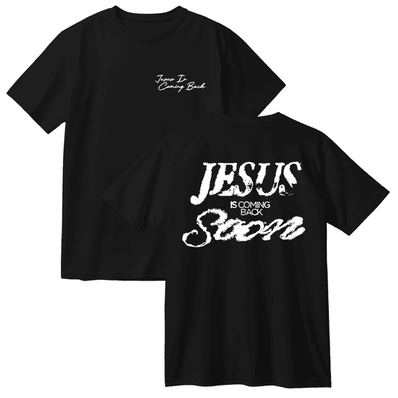 Josiah Queen Jesus is Coming Back Soon Cotton Tee Women Men Short Sleeve Round Neck Casual Streetwear T-shirt