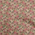 thumbnail image 1 of oneOone Georgette Viscose Red Fabric Abstract Floral Craft Projects Decor Fabric Printed By The Yard 42 Inch Wide-1ra, 1 of 5