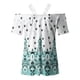 thumbnail image 5 of Blusa informal de manga corta con cuello en V y encaje con hombros descubiertos para mujer OAVQHLG3B Store  lin121212, 5 of 5