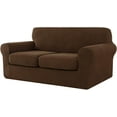 thumbnail image 1 of 2024 Sofa Cover with Separate Cushion Slipcover Stretch Checks (Sofa  Wine), 1 of 7