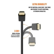 Cmple - 2 Pack High Speed HDMI Cable 1.5 ft 4k@60Hz Ultra Thin HDMI 2.0 Cable 4k HDMI Cable, ARC, 3D, 4k HDMI Cord - Flexible