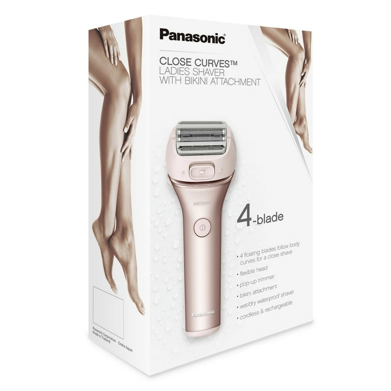 Panasonic 4-Blade Wet/Dry Electric Razor for Women with Panasonic 4-Blade Wet/Dry Electric Razor for Women with