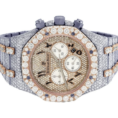 Audemars Piguet Royal Oak Steel 18K/Steel 41MM Chrono Diamond Watch 35.5 Ct